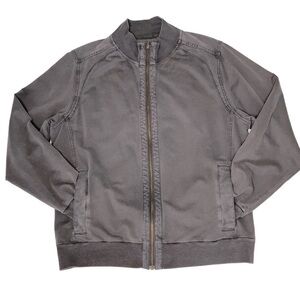 NWOT 32 BAR BLUES Grey Bomber Jacket Men's Size L